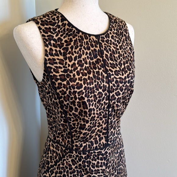 J. Crew Leopard Print Sheath Dress - Picture 4 of 15